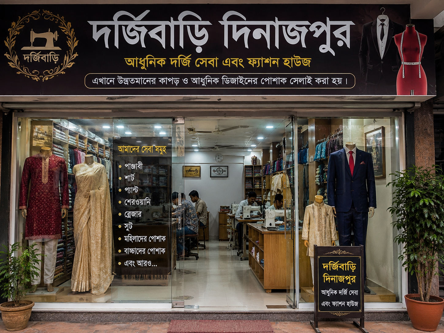 দরজি বাড়ি দিনাজপুর – আধুনিক ও মানসম্মত পোশাক তৈরির নির্ভরযোগ্য প্রতিষ্ঠান